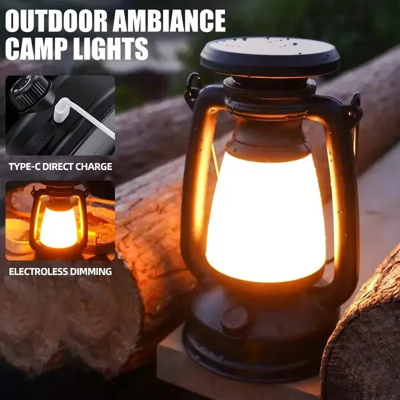 Retro Horse LED Lantern | Rechargeable Atmosphere Table Lamp