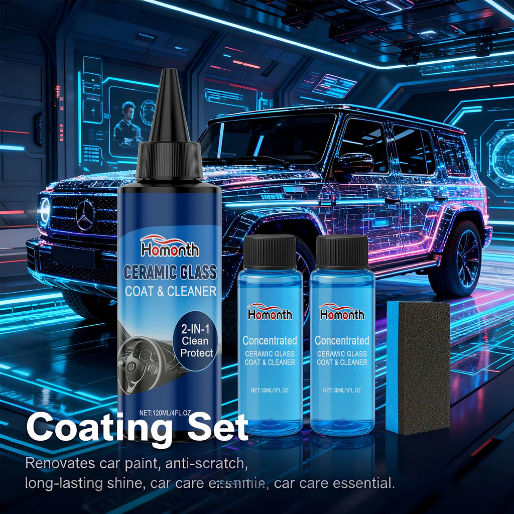 Car Ceramic Coating Kit Quick-Dry Polishing Paint Coating Agent Restore Gloss Car Polish Nanos Coatings Set 120ml+ 30ml*2 Oasis Select
