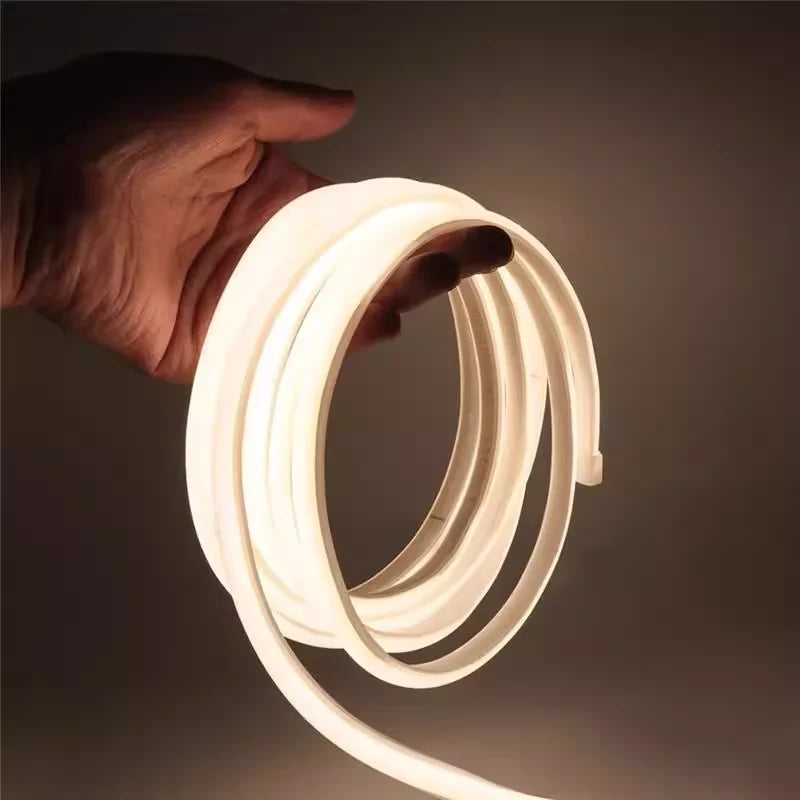 AC 220V COB LED Strips Lights Waterproof LED Outdoor Light 288 LEDs/M 1M-30M LED Light For Room Decoration With Switch And Plug Oasis Select Nature White 8M EU Plug