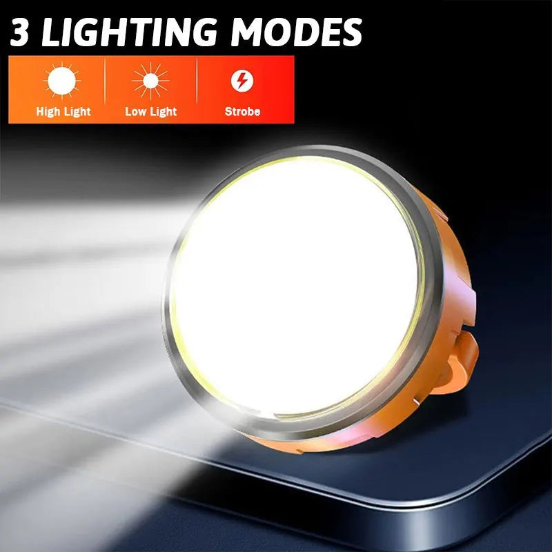 Magnetic COB Work Light Mini Caming Tent Lamp with Hanging Hook 3 Modes Night Light Rechargeable Portable Lamp Outdoor Emergency Oasis Select