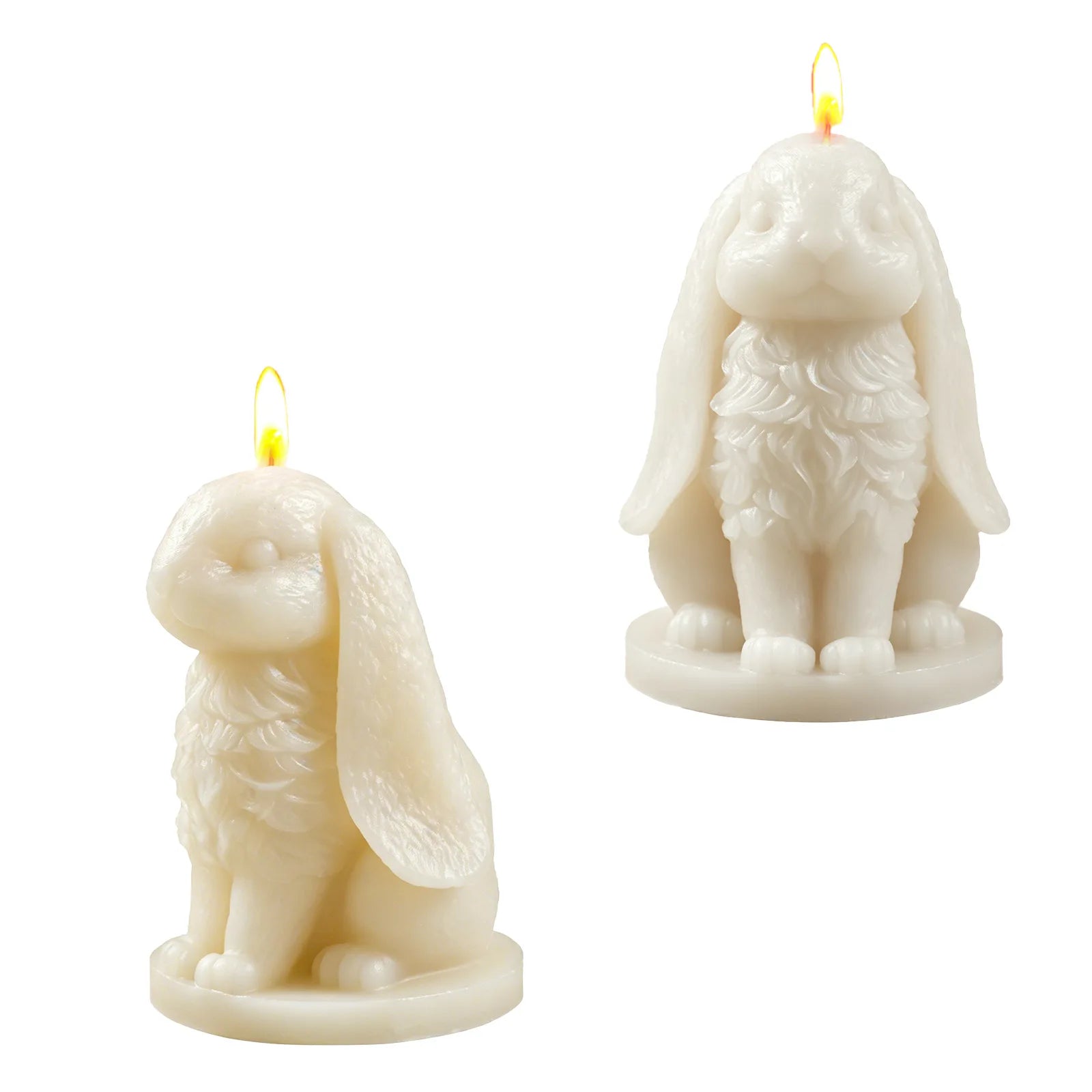 Diy Aromatherapy Plaster Big Ears Hairy Rabbit Candle Decoration Jewelry Silicone Mold Oasis Select
