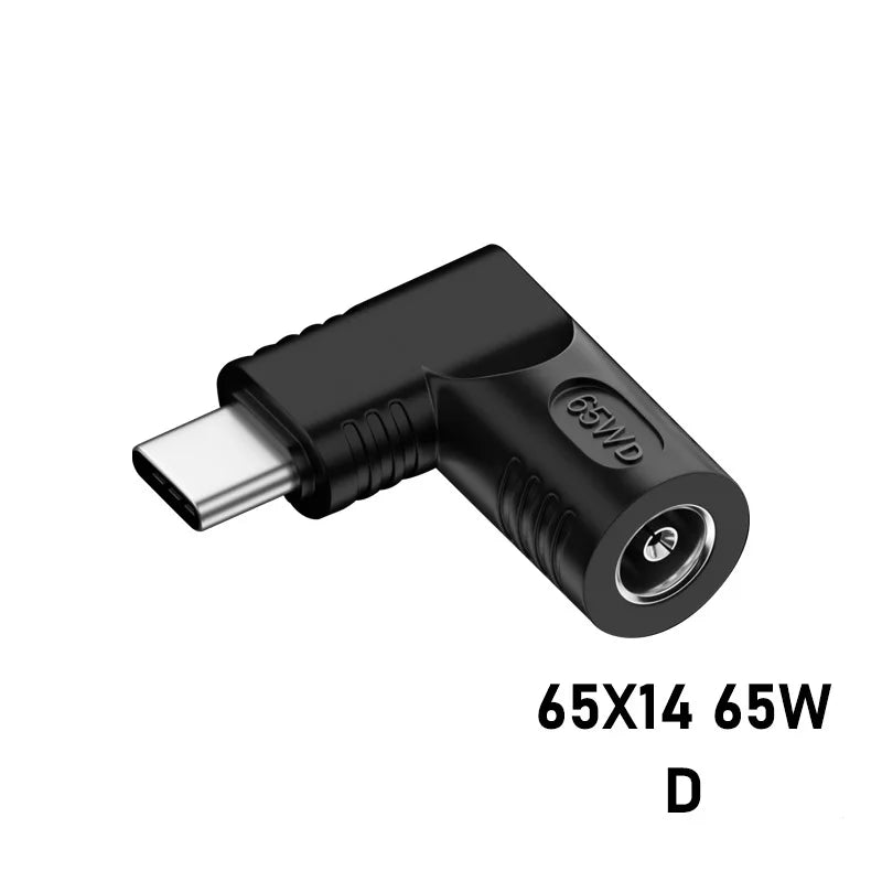 65W PD Converter DC to USB C Type c Power Adapter Converter 3.5X1.35mm 4.8X1.7mm 5.5X2.5 mm Laptop Charger to Type C Connector Oasis Select D