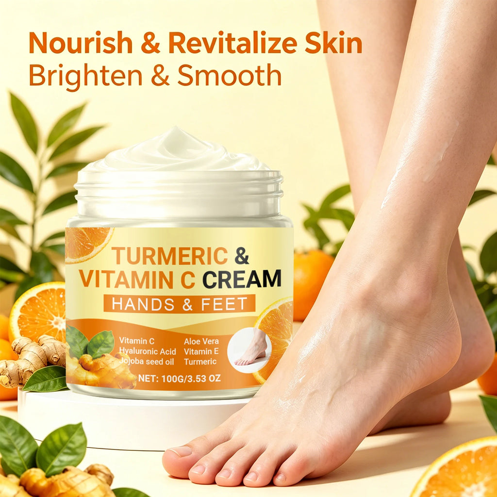 Turmeric Vitamin C Hand & Foot Cream | Brightens & Moisturizes