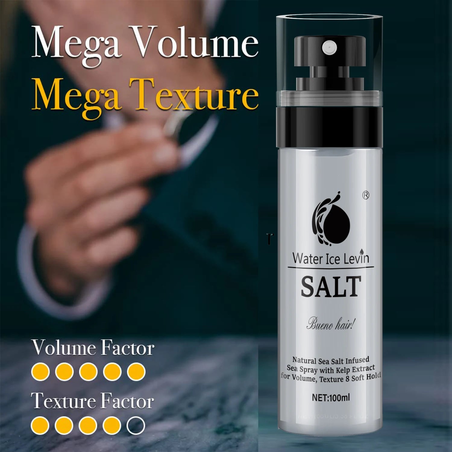 Sea Salt Spray for Volume & Texture – Moisturizing Hair Mist Hair Styling Spray Oasis Select