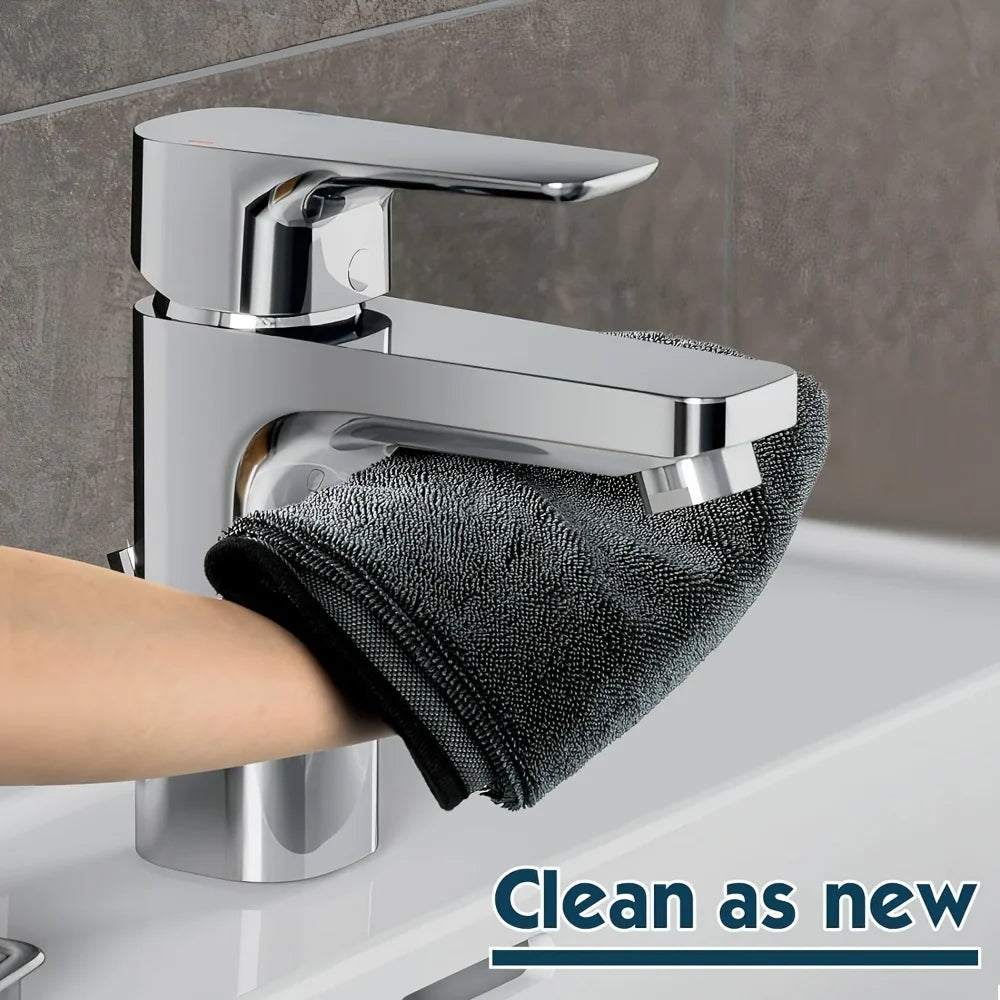 3PCS Magic Microfiber Cleaning Cloths - No Streaks, Super Soft & Highly Absorbent- Quick-Dry, Reusable Cloths Oasis Select