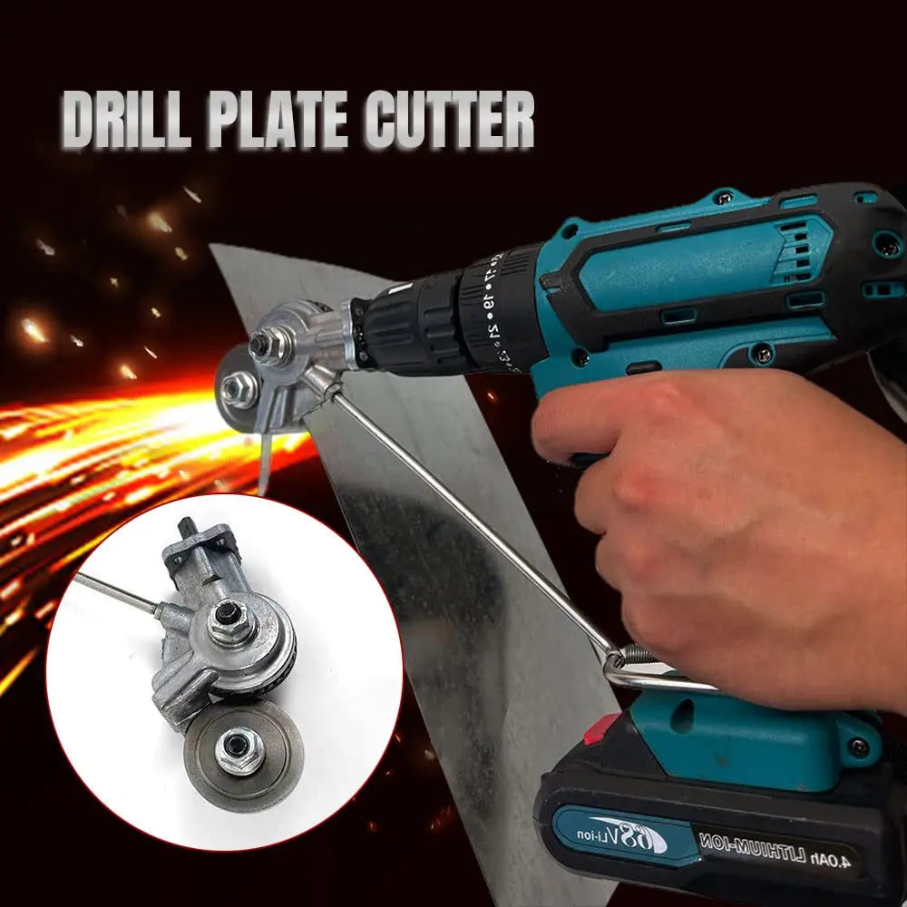 JUSTINLAU Electric Drill Plate Cutter Attachment Metal Sheet Cutter Nibbler Saw Cutter Free Cutting Tool Nibbler Sheet Metal Cut Oasis Select