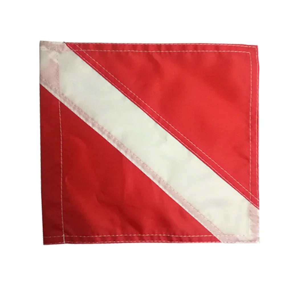 9.6" x 9" Scuba Diving Flag Spearfishing Nylon Float Inflatable Buoy Dive Flag Snorkeling Boat Signal Floater Flag Oasis Select Default Title