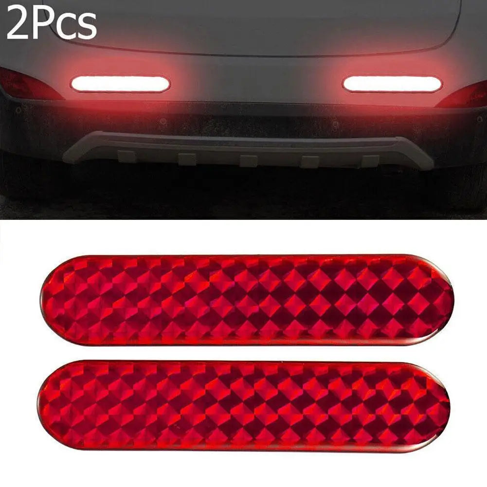 Car Reflective Sticker Car Door Stickers Decal Warning Reflective Tape Strips Red Safety Mark Auto Reflector Stickers Oasis Select