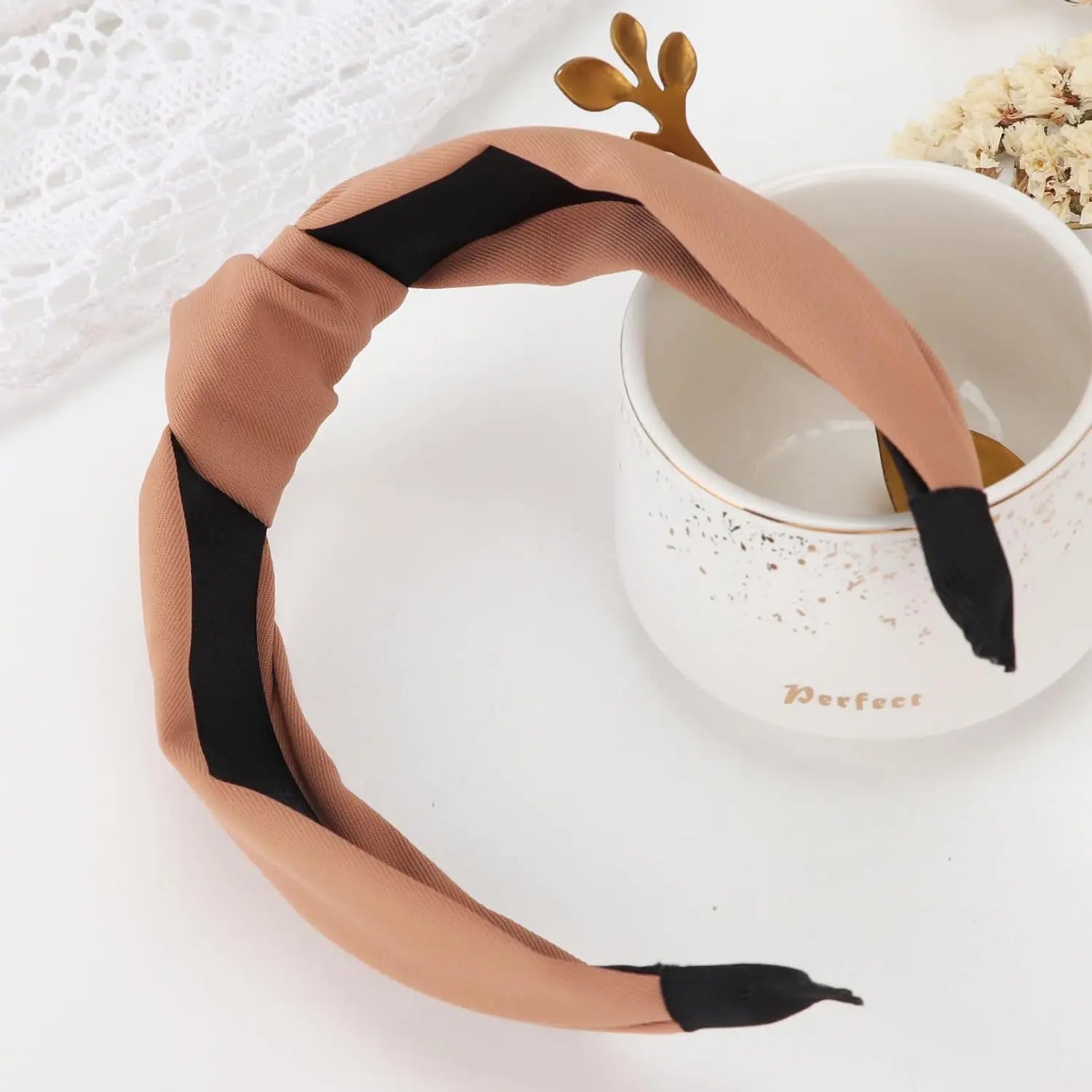 2/4PCS Boho Knotted Headbands Wide Soft Stretch Non Slip Women Daily Yoga Travel Printed Solid Mix Hair Accessories Oasis Select