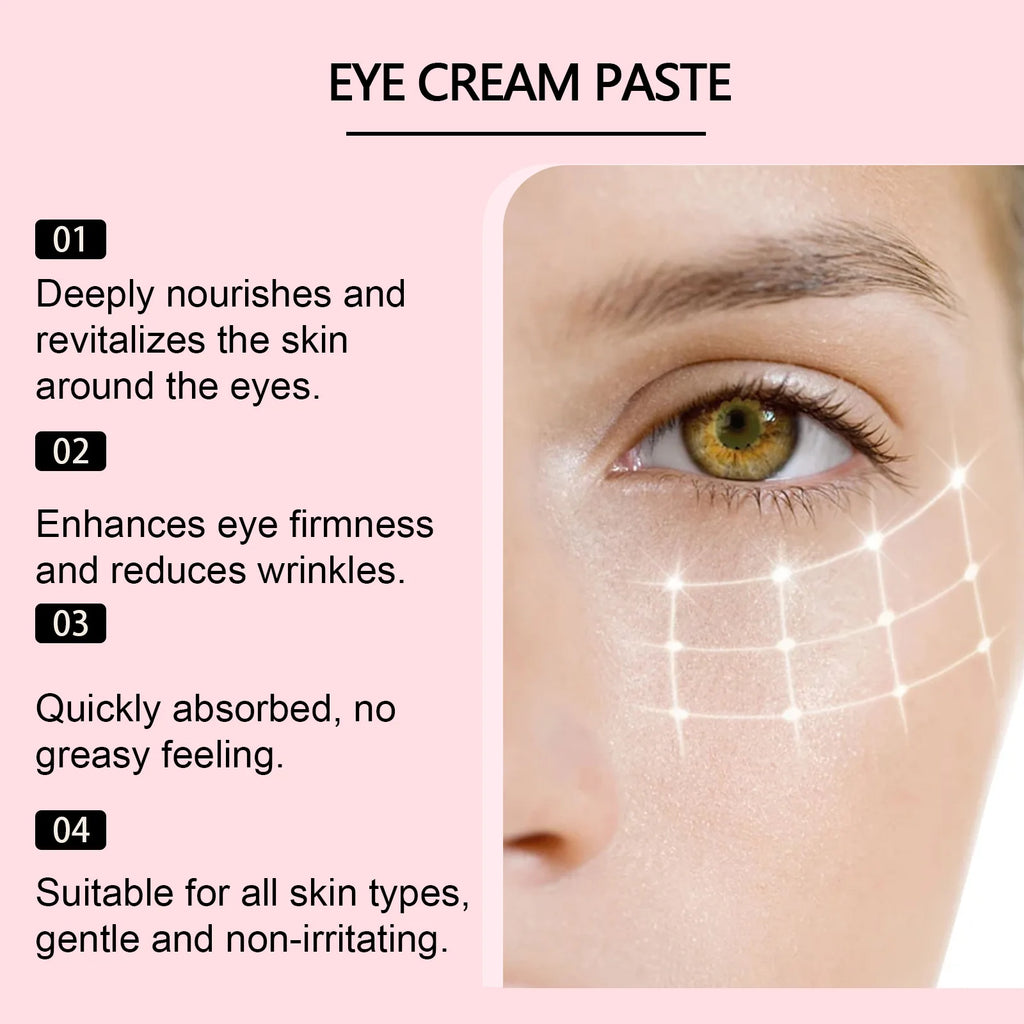 Anti Wrinkle Eye Cream Hydration Moisturizing Compact Wrinkle Reduce Eye Fine Sagging Line Defense Restore Eye Elasticity Cream Oasis Select