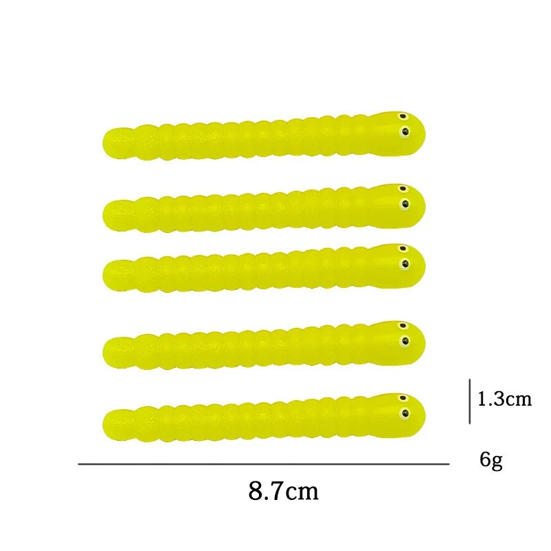 5 Pcs Stretchy Sensory Worm Strings TPR Textured Noodle Pulling Toys for Stress Relief and Relaxation Fidgets for Children Alike Oasis Select yellow
