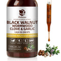 Lukaree 60ML Black Walnut Drop with Wormwood Clove & Garlic Support Digestion and Immune Health, Detoxify the Body Antioxidant Oasis Select 60ml 5bottles United States