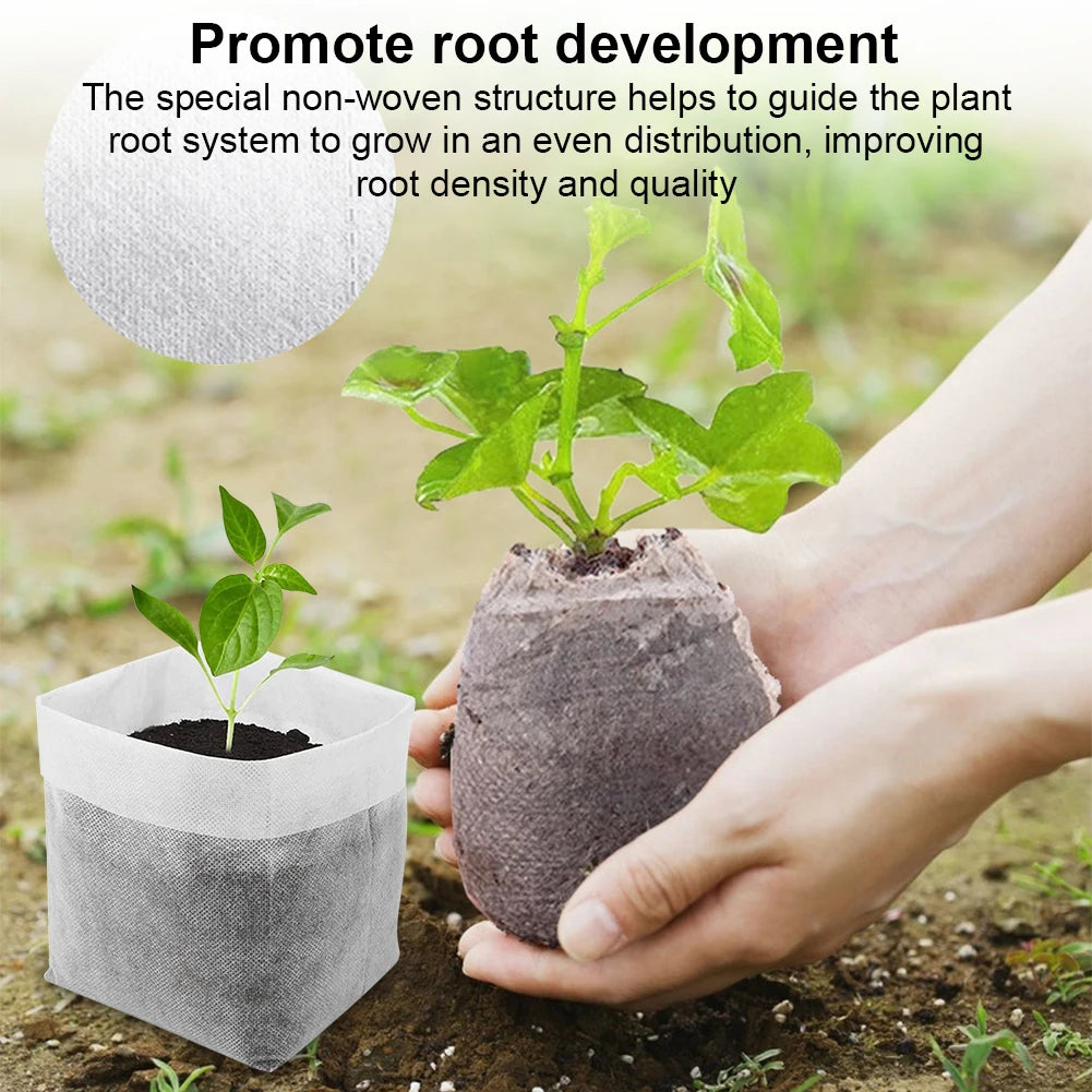 Biodegradable Non-Woven Seed Nursery Bags – Plant Grow Bags Seed Nursery Bags Oasis Select