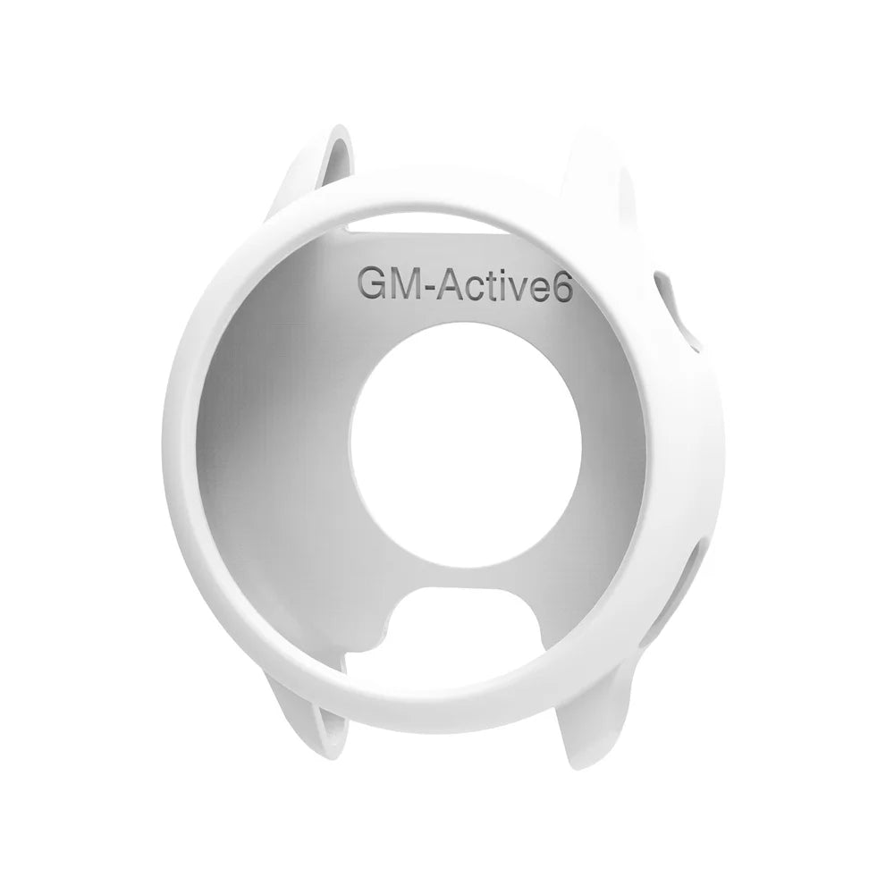 Silicone Case for Garmin Vivoactive 6 – Protective Bumper Cover Smartwatch Case Oasis Select WHITE