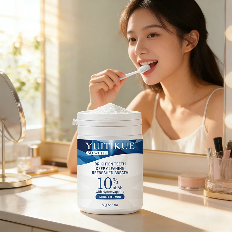 YUITIKUE 5D Oral Care Powder – 10% nHAP Teeth Whitening 80g