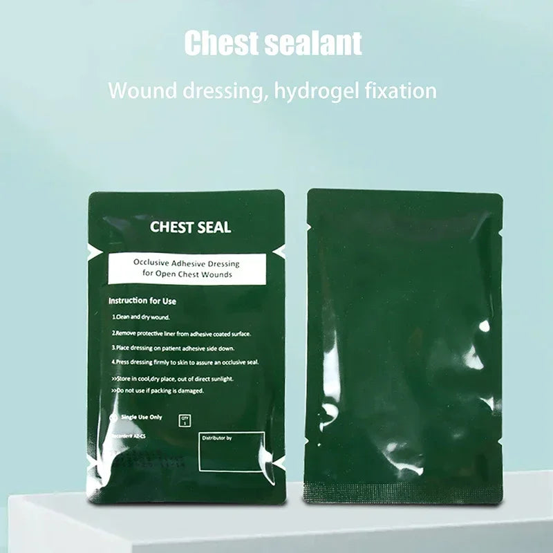 Medical Vent Chest Seal Occlusive Adhesive Dressing For Open Chest Wounds Care Survival Emergency Trauma Sticker First Aid Patch Oasis Select