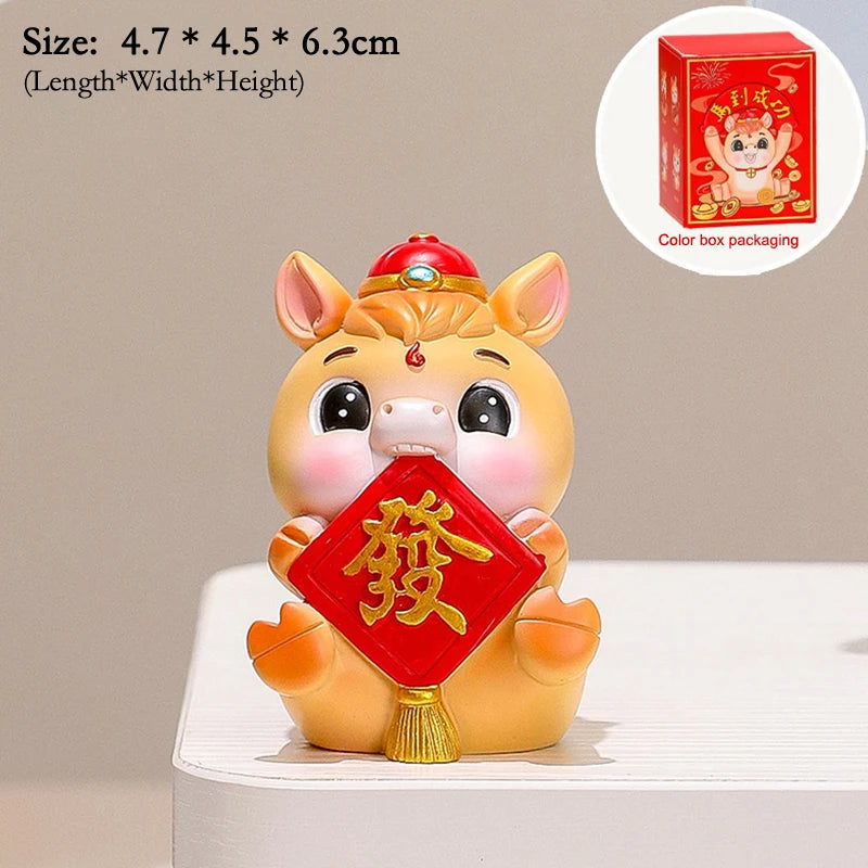 2026 Year Horse Table Decoration Charming Pony Accessory Lucky Cute