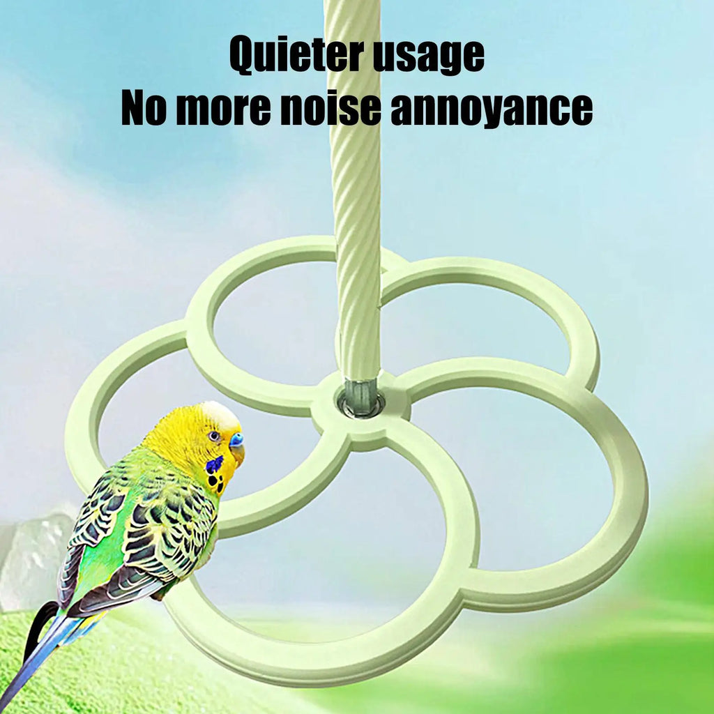 Bird Cage Perch Interactive Parrot Rotating Windmill Toy Bird Cage Toy For Parrots Rotating Dispenser For Mental Entertainment Oasis Select