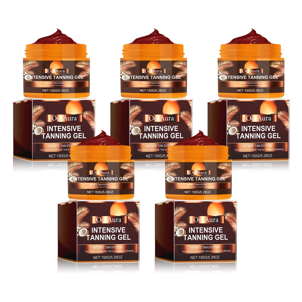 OceAura Intensive Tanning Gel – Self Tanner & Bronzer Self Tanning Gel Oasis Select 750 boxed