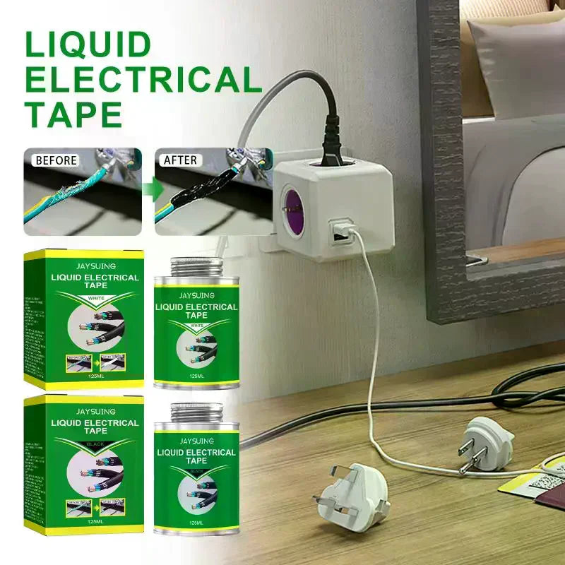 Liquid Insulation Paste 100/260ml Liquid Electrical Tape Insulating Tape Repair Rubber Electrical Wire Cable Coat Fix Line Glue Oasis Select