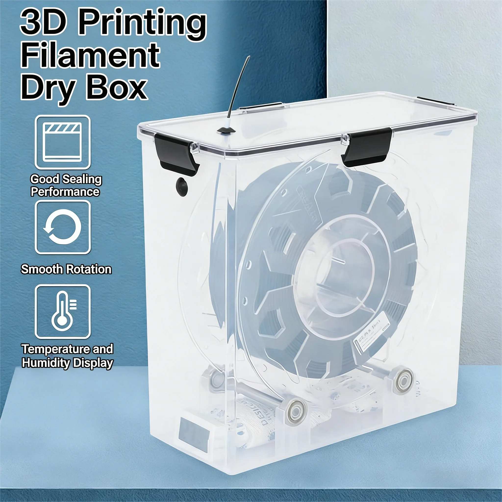 3D Printer Parts Filament Dryer Box Airtight Moisture-Proof Real-Time Monitoring Tool Storage Box Holder Oasis Select