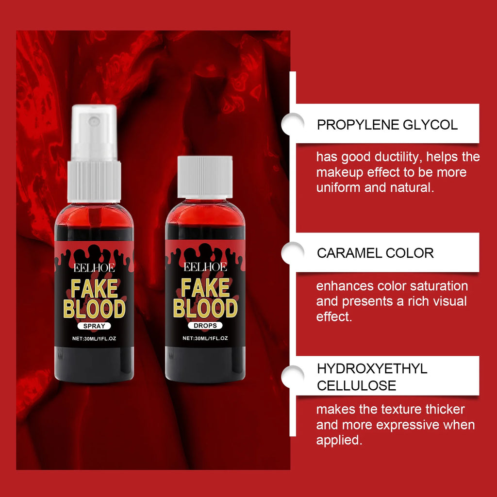 Halloween Fake Blood Set – Realistic SFX Body Paint Makeup