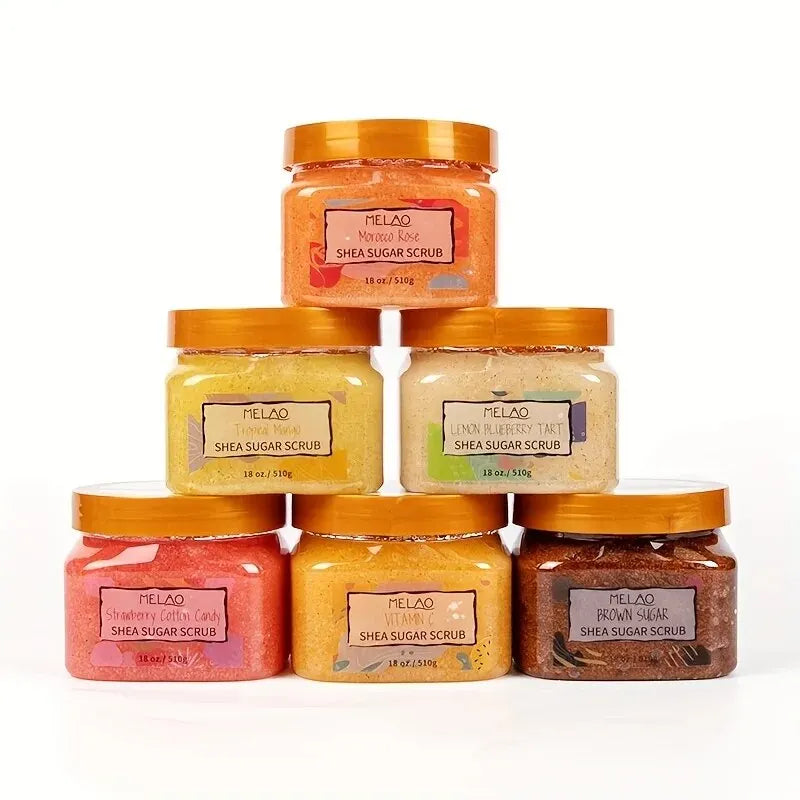 Melao Vegan Sugar Body Scrub – Mango, Shea & Fruit Blend