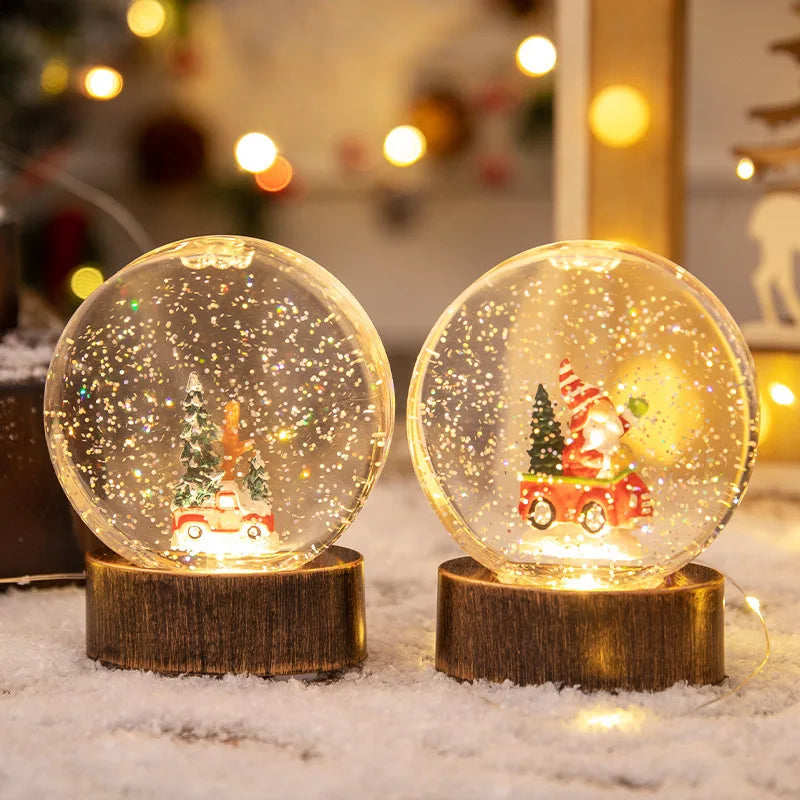 Christmas Decorations: Illuminated Crystal Balls Night Lights Wind Lights and Creative Christmas Gifts Oasis Select