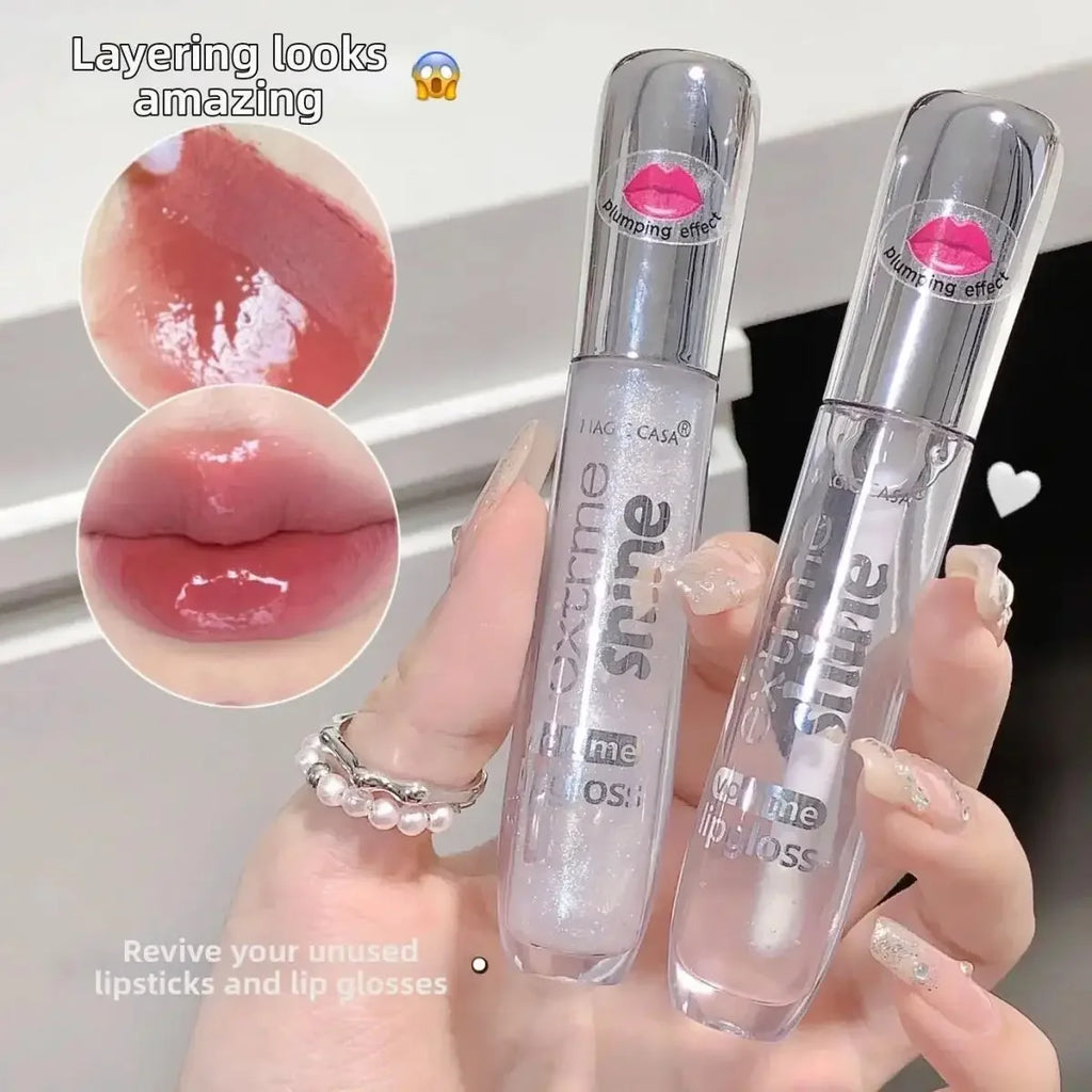 MAGIC CASA Shimmer Lip Oil Gloss – Hydrating Pearlescent Glaze