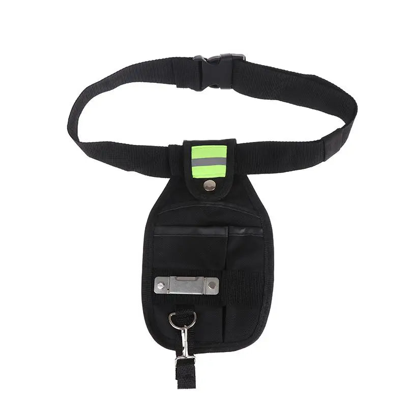 Portable Multifunctional Tool Waist Bag Electrician Pocket Storage Bag Maintenance Tool Bags Screwdriver Kit Holder Pouch Oasis Select Black With belt