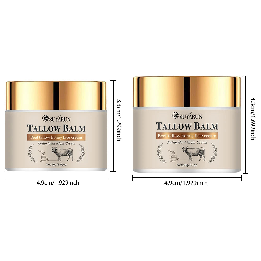 SUYARUN Tallow Face Cream – Honey & Olive Oil Moisturizer