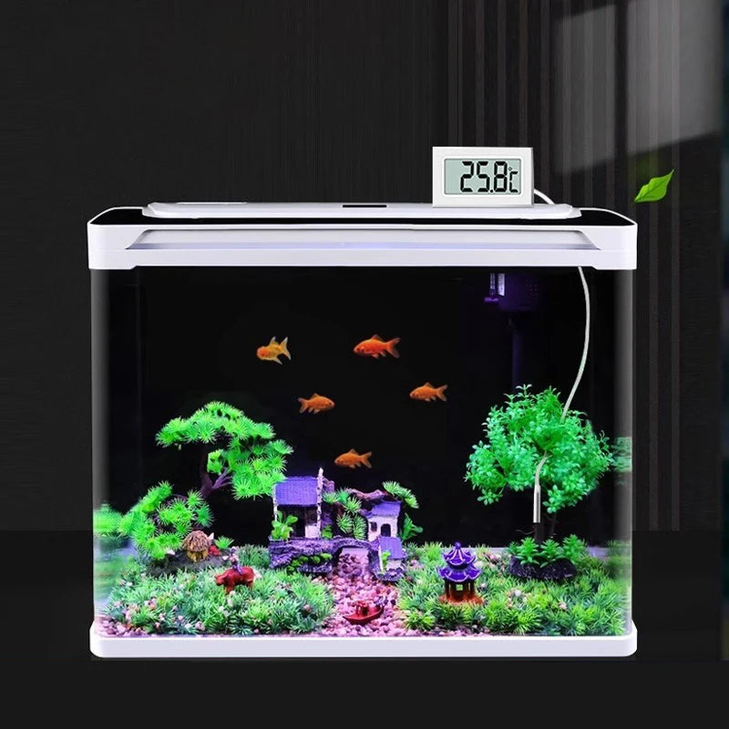 1PC 48mm Aquarium Electronic Thermometer,Precise Measurement,Fish Tank Embedded Thermometer,Aquarium Accessories Oasis Select