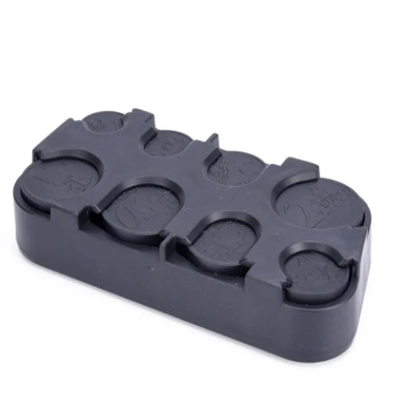 Euro 8-Slot Coin Dispenser & Organizer Box | Change Storage