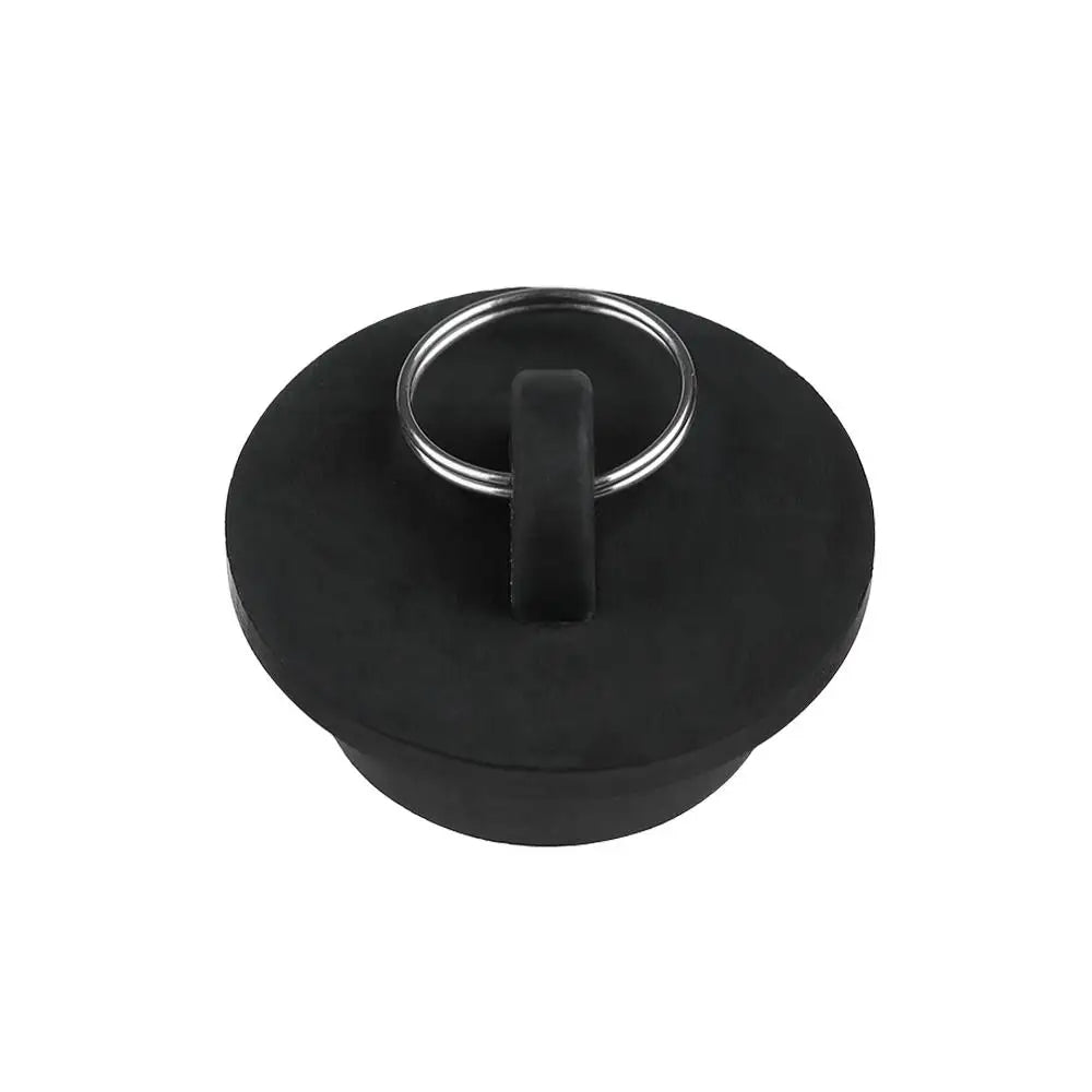 3PCS Bath Tub Sink Water Floor Drain Plug Replacement Fittings Durable Rubber Drain Stopper Oasis Select black-33.1-35.1mm