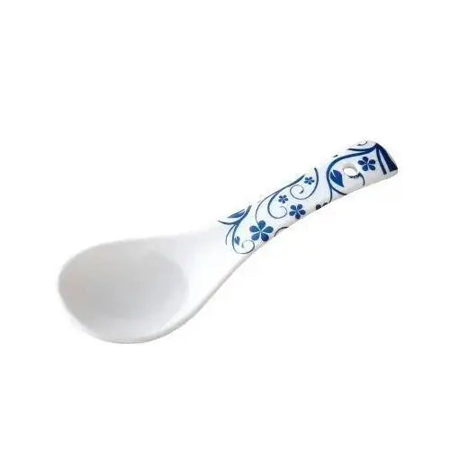 Japanese-style Blue And White Porcelain Small Soup Spoon Ceramic Rice Spoon Household Soup Spoon Kitchen Spoon Kitchen Tablewear Oasis Select