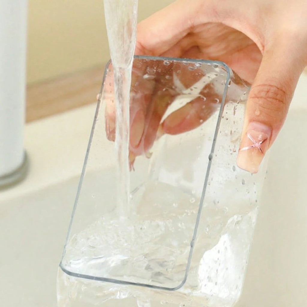 1PC Wooden Acrylic Transparent Visible Kitchen Fridge Butter Freshness Organiser Oasis Select