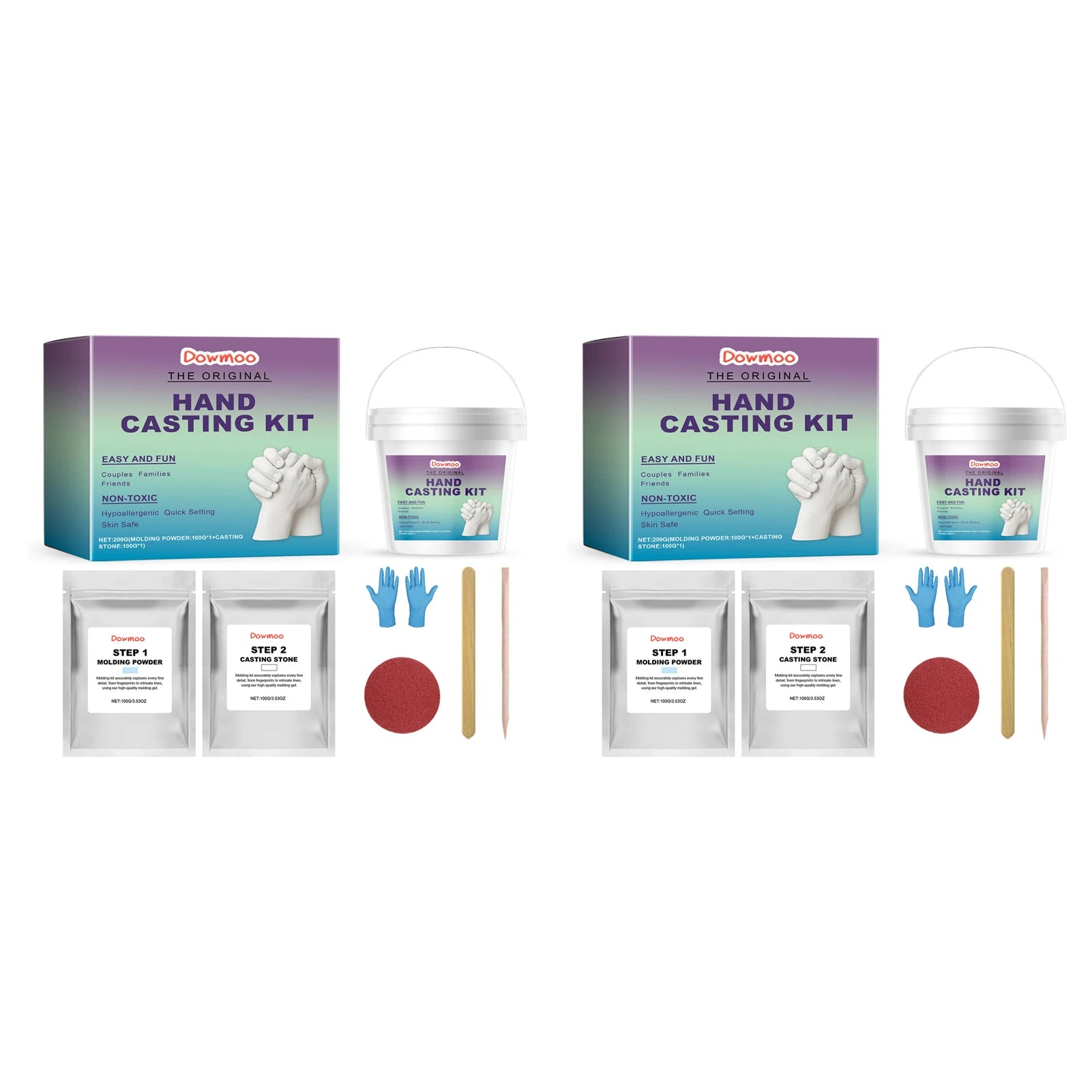 Hand Casting Kit – Couples & Family Plaster Mold Keepsake