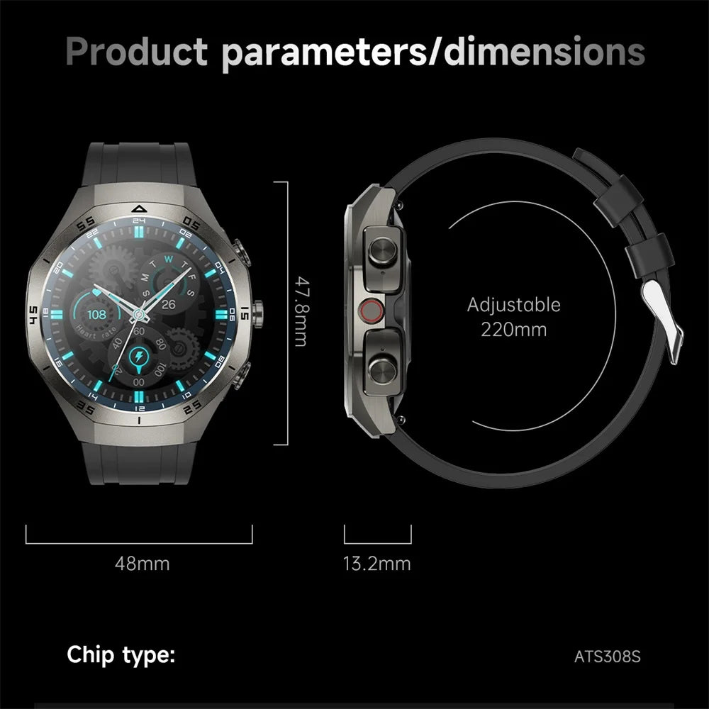 2-in-1 Bluetooth Earphones Smart Watch 24H Health Monitor NFC Men Women Sports Local Music Smartwatch With Built-in Headphones Oasis Select