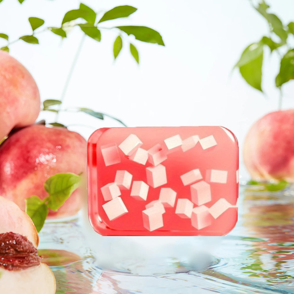 Peach Jelly Soap, 3-in-1 Cleansing and Bath Soap, deeply cleanses and bathes the whole body, suitable for all skin types, Oasis Select