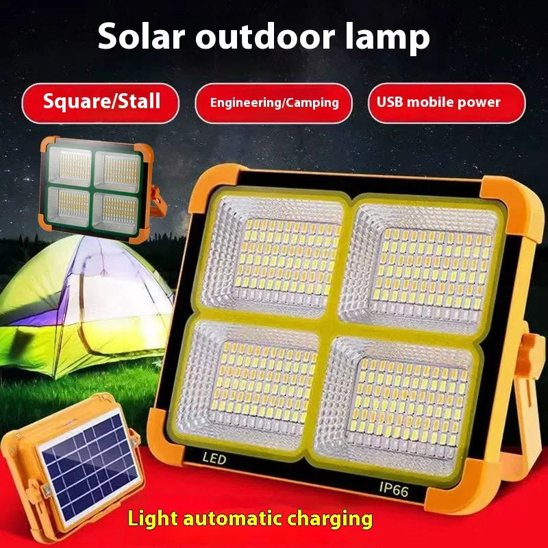Powerful Magnet Flashlight Repair Emergency Lamp Solar Rechargeable Camping Lantern High Power Bank LED Tent Light Oasis Select