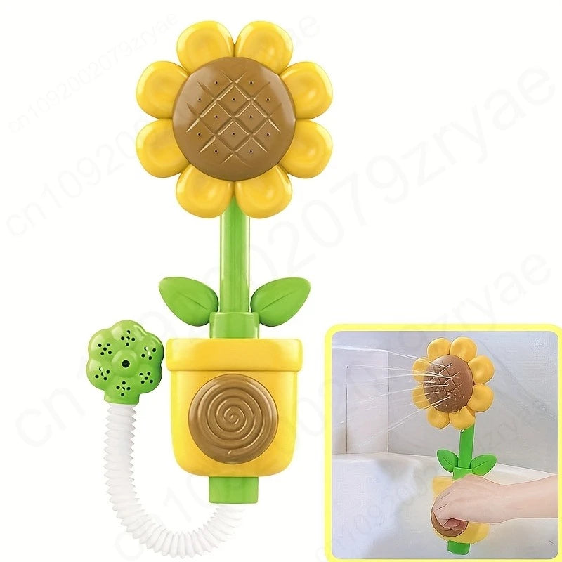 Interactive Suction Cup Bath Toy Set for Youngsters，Ideal for Youngsters and Schoolers, Perfect Gift for Halloween, Christmas Oasis Select Sunflower Toy Set