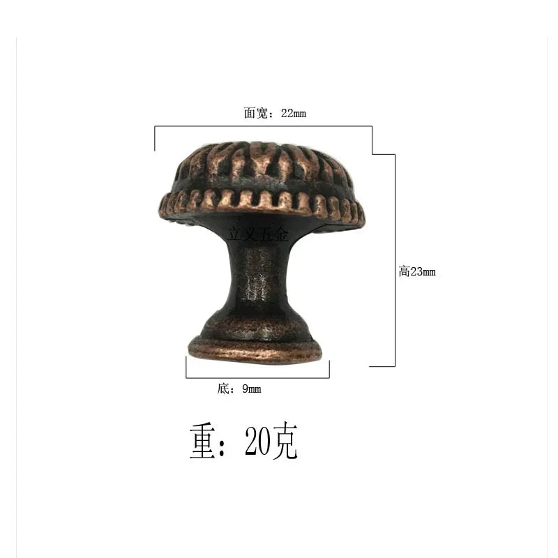 Antique Style Pull Handles Bronze Tone Retro Alloy Kitchen Drawer Cabinet Door Knobs Furniture Hardware Fittings
