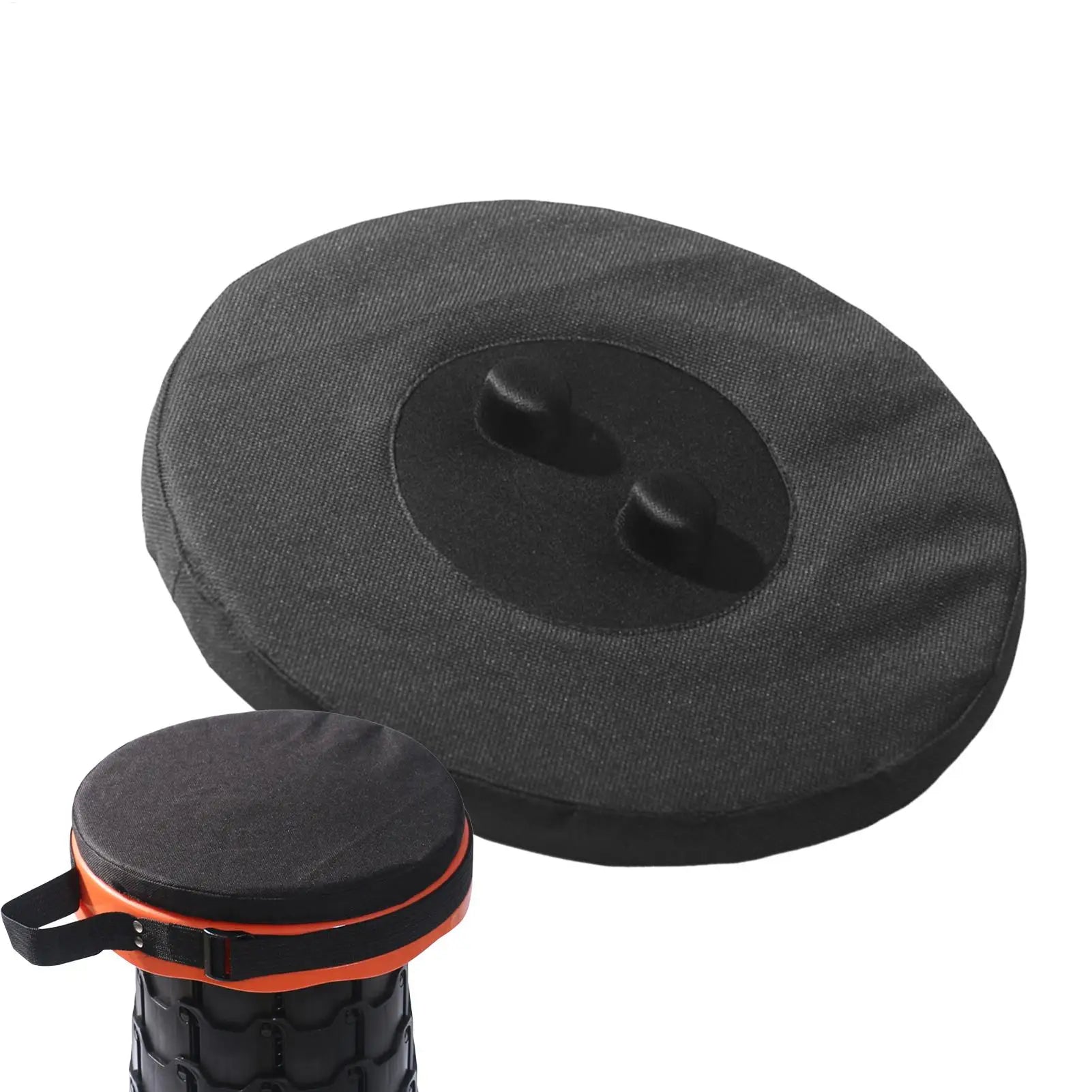 Round Stool Cushion Thickened Pad Retractable Stool Cover Round Cushion Waterproof Oxford Cloth Chair Cushion Stool Seat Cushion Oasis Select