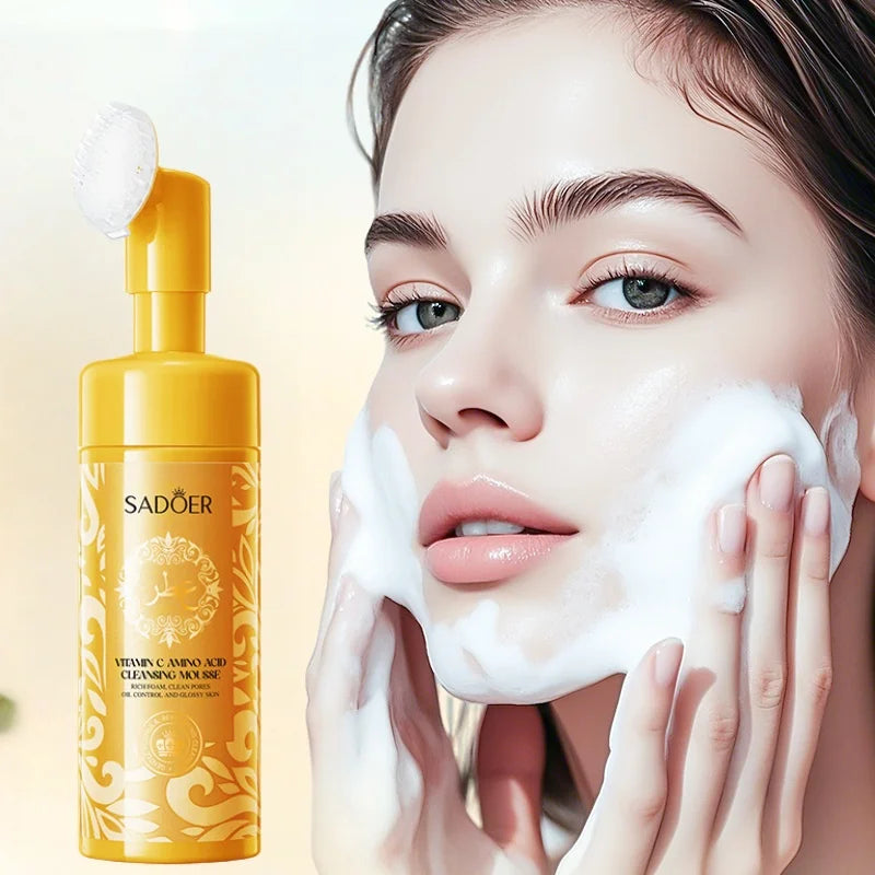 SADOER Vitamin C Amino Acid Cleansing Mousse 150ml Facial Cleansing Mousse Oasis Select