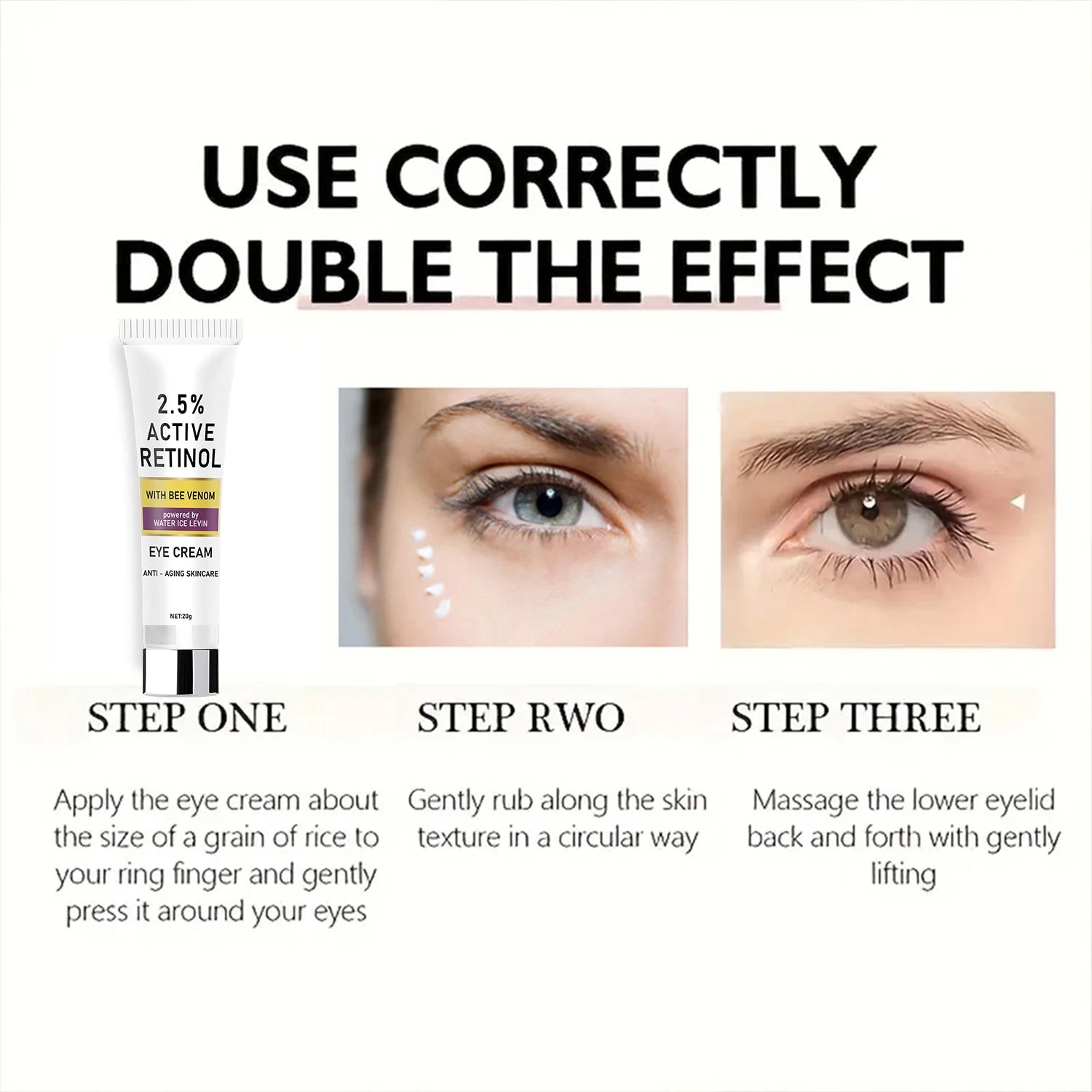 2.5% Retinol & Bee Venom Anti-Aging Eye Cream | 20g Anti-Aging Eye Cream Oasis Select