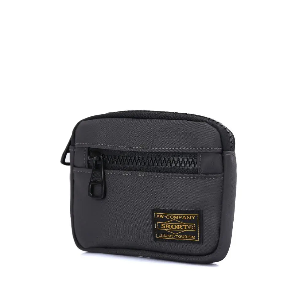 Fashion Canvas Coin Purse Card Holder Solid Color Storage Bag Zipper Earphone Bag Boy Oasis Select