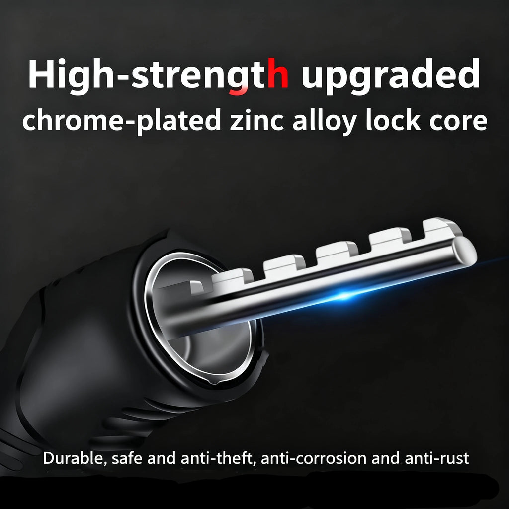 Anti-Theft 4-Digit Combination Lock Steel Cable Chain Bicycle Security Accessory with Password Protection Bike Safety Oasis Select