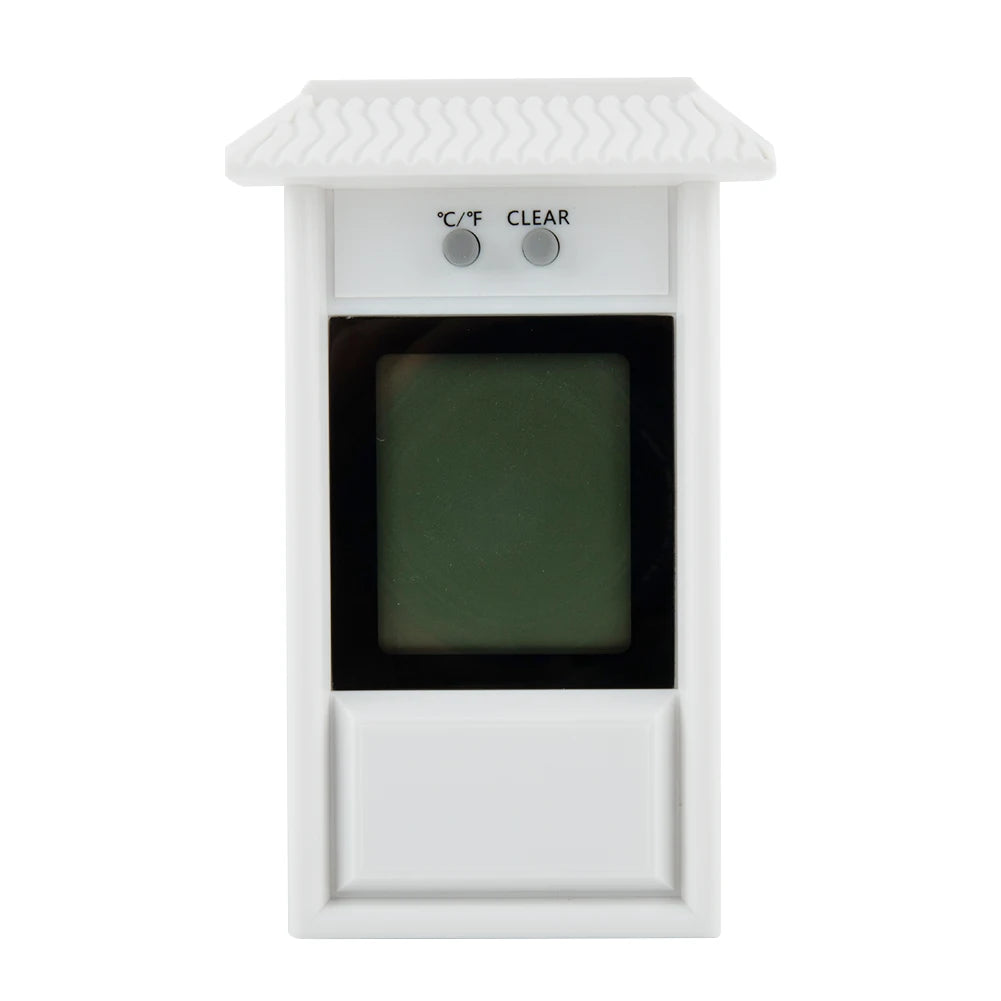 Digital Thermometer Display Max Min Greenhouse Garden Indoor Outdoor Wall Room Waterproof Wall Mounted Oasis Select White