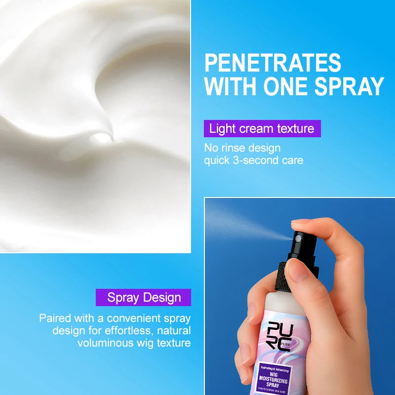 Wig Moisturizing Spray Anti-frizz Anti-static Anti tangle Hair Treatment Smoothing Nourish Conditioner Revitalize Refreshes Hair Oasis Select