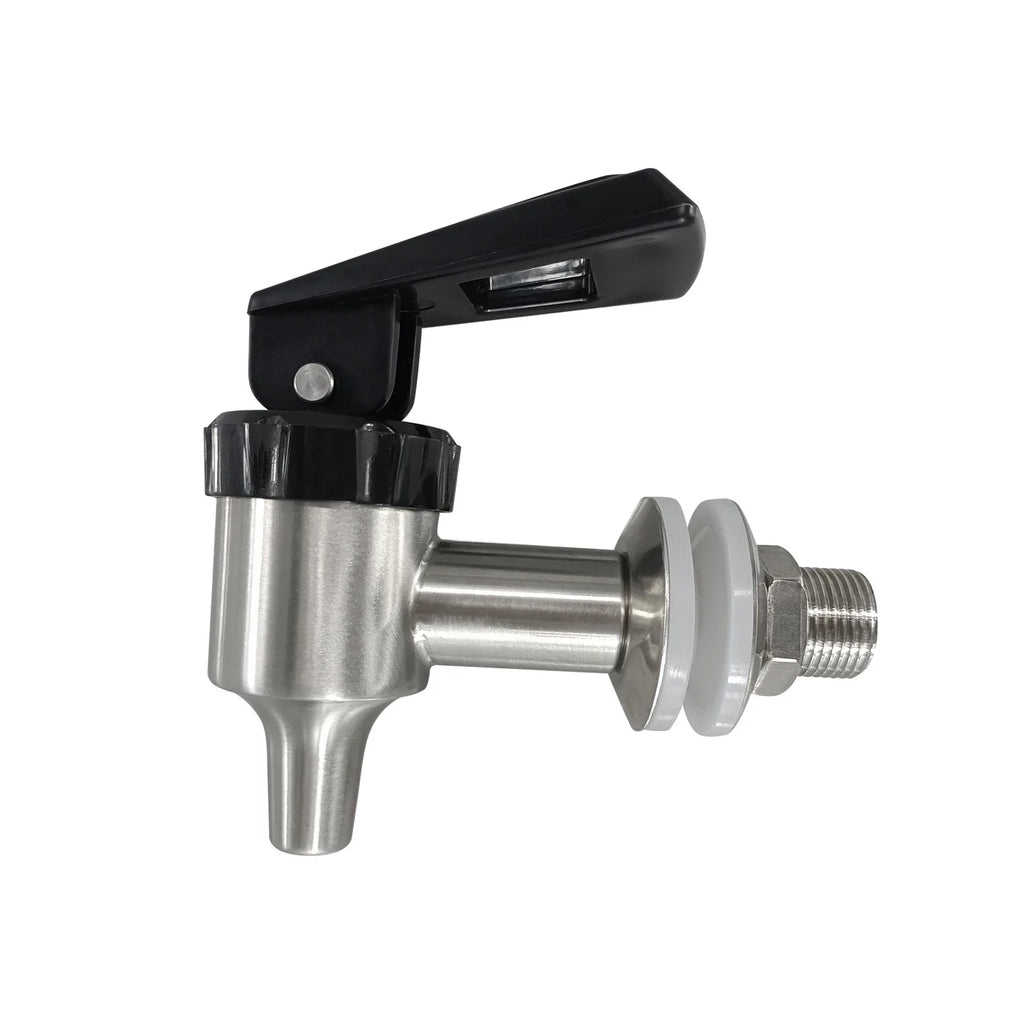 1PC 304 Stainless Steel Wine Barrel Bibcock Glass Jar Ceramic Wine Jar Fixed Water Nozzle Single Handle With Filter Valve Switch Oasis Select M16